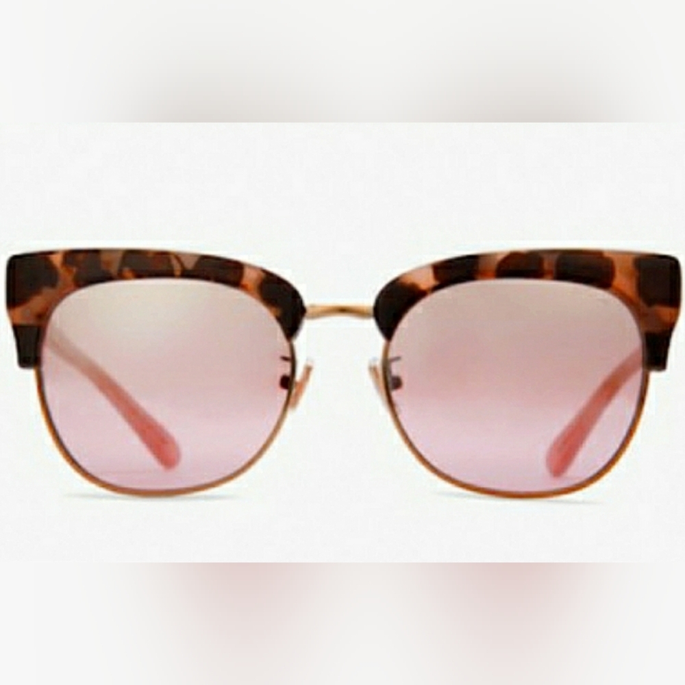 COACH SEMI RIMLESS PINK TORTOISE BOBBI SUNGLASSES ALL SEASONS - Picture 7 of 9